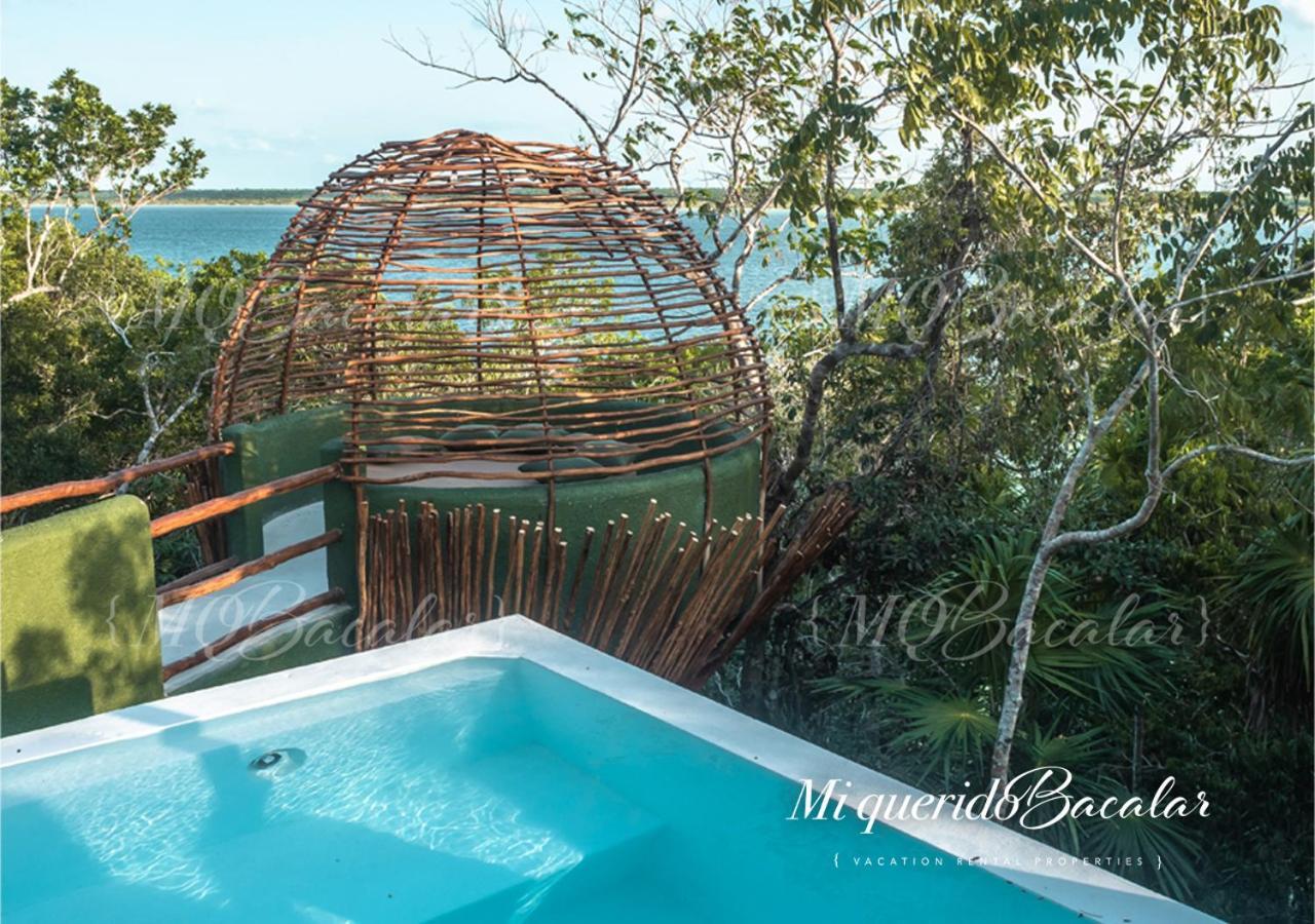 Villa Casa Pibe, Private Jacuzzi, Pier And Rooftop Bacalar Exterior foto