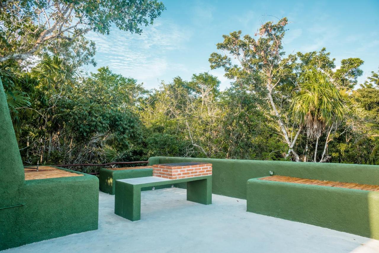 Villa Casa Pibe, Private Jacuzzi, Pier And Rooftop Bacalar Exterior foto